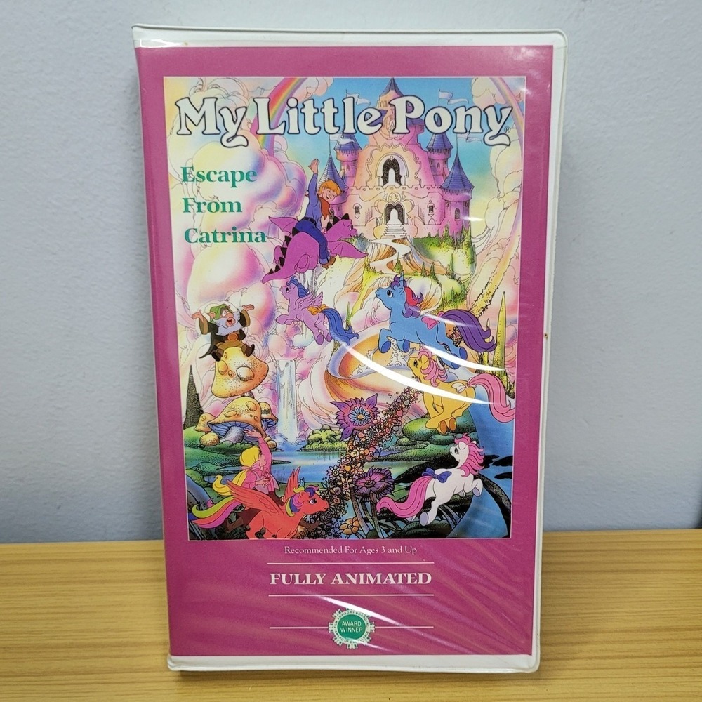 My Little Pony Escape From Catrina‎ VHS Tape 1986 Children's Video Library Movie